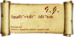 Igyártó Jákob névjegykártya